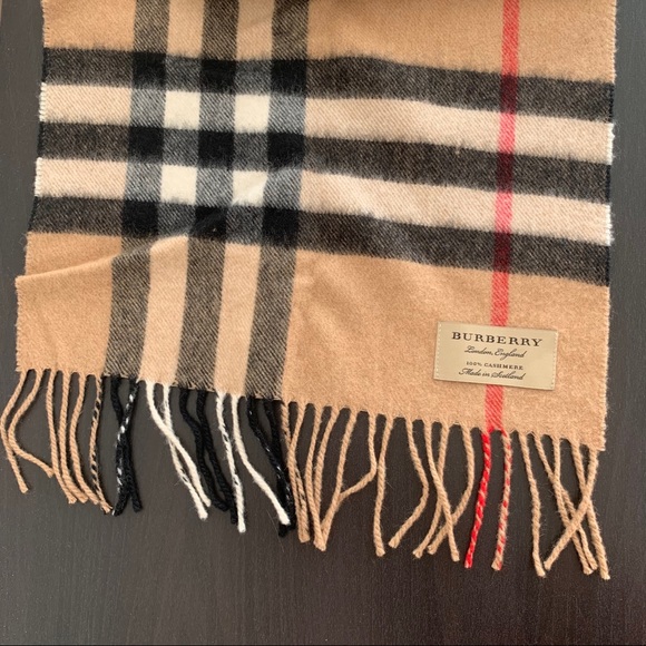 Burberry Classic Check Cashmere Scarf - Beige